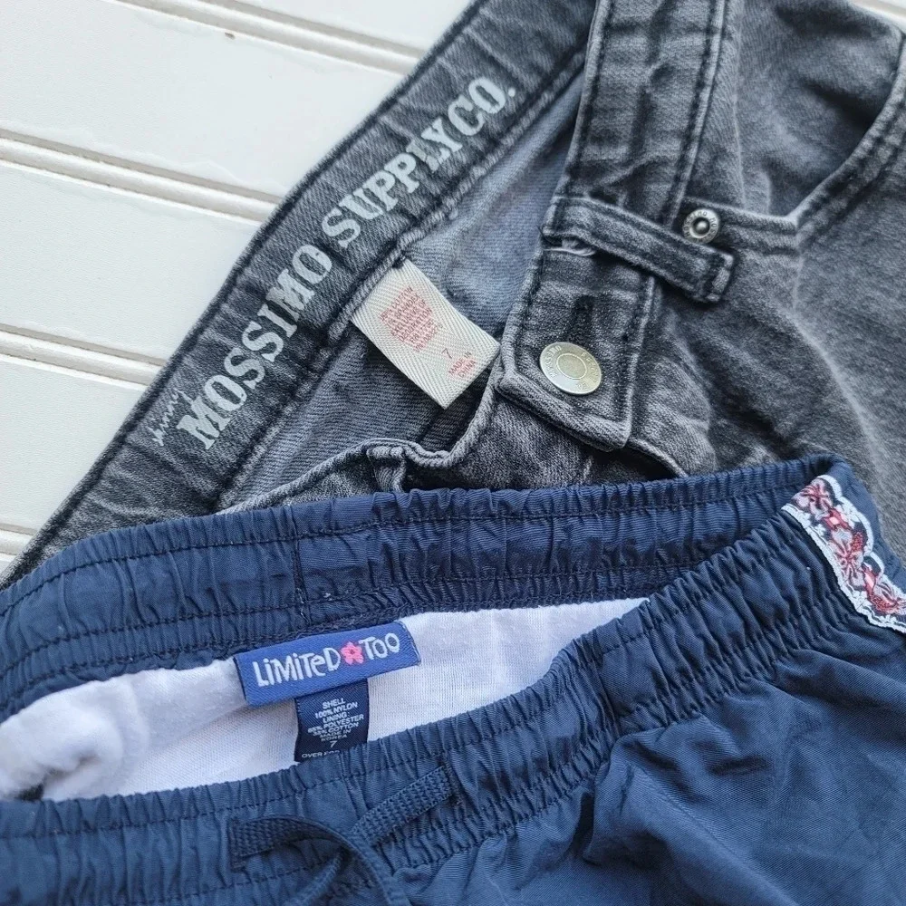 of 6 Girls Jeans Lee Vigoss Blue Purple Pants Skirt Shorts Limited Too Sz 7